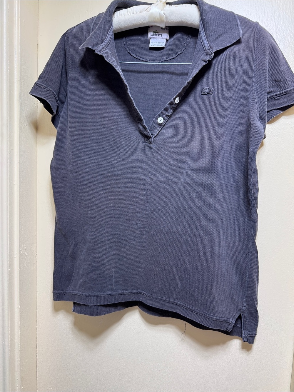 Lacoste Short Sleeve Polo in Charcoal